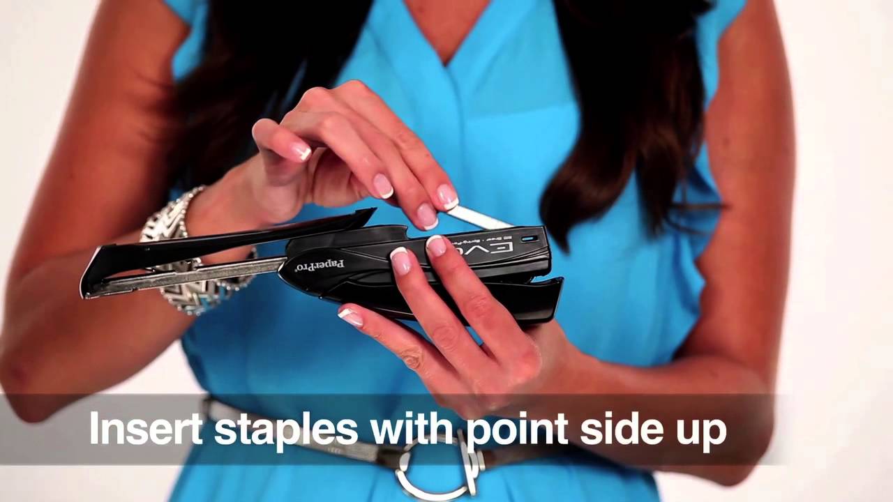 how to load staples one touch stapler